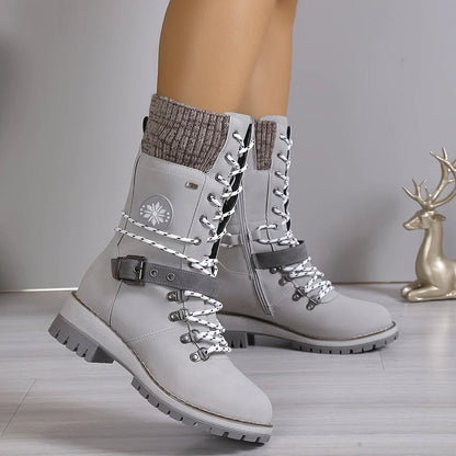 Stivali da neve alti da donna alla moda