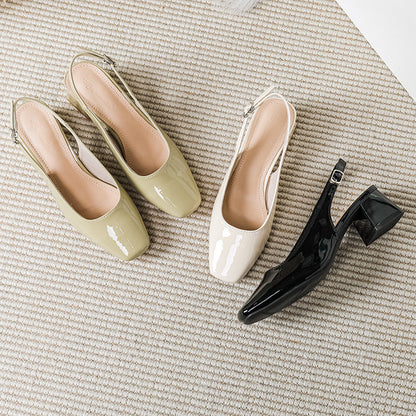 Scarpe con tacco a spillo Date Pump Closed Toe Slingbacks Sandals
