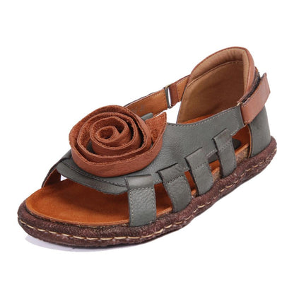Sandali in pelle fatti a mano da donna