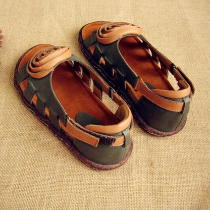 Sandali in pelle fatti a mano da donna