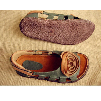 Sandali in pelle fatti a mano da donna