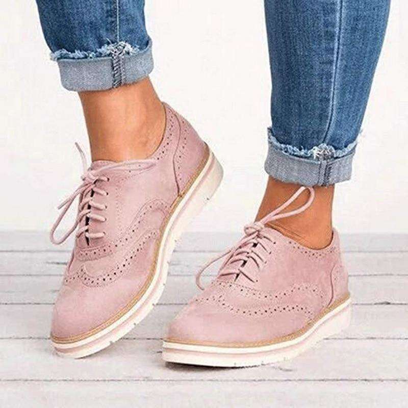 Donne Casual Lace up Oxfords Flats