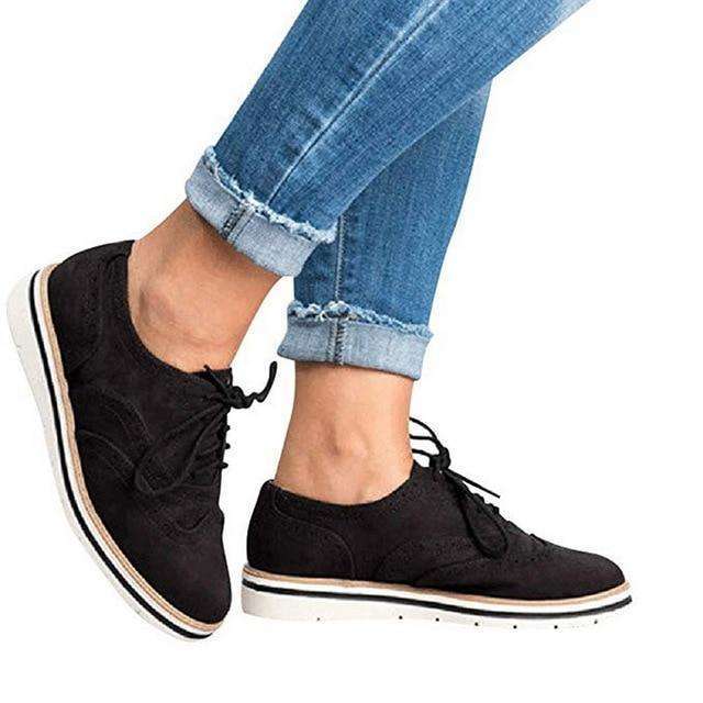 Donne Casual Lace up Oxfords Flats