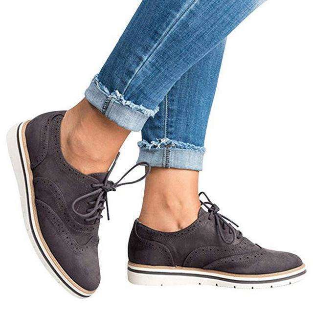 Donne Casual Lace up Oxfords Flats
