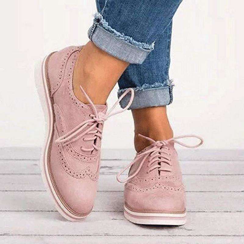 Donne Casual Lace up Oxfords Flats