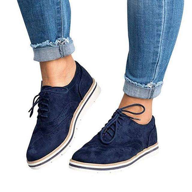 Donne Casual Lace up Oxfords Flats