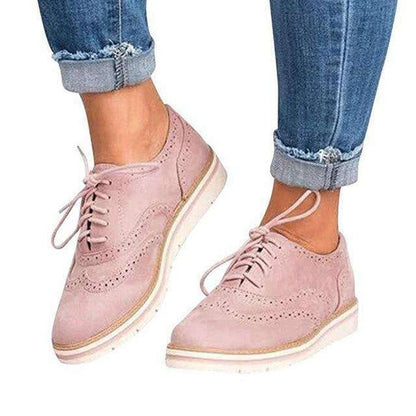 Donne Casual Lace up Oxfords Flats
