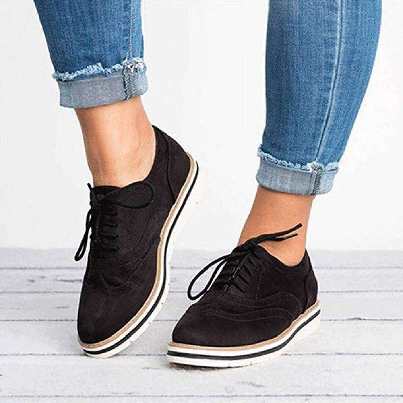 Donne Casual Lace up Oxfords Flats