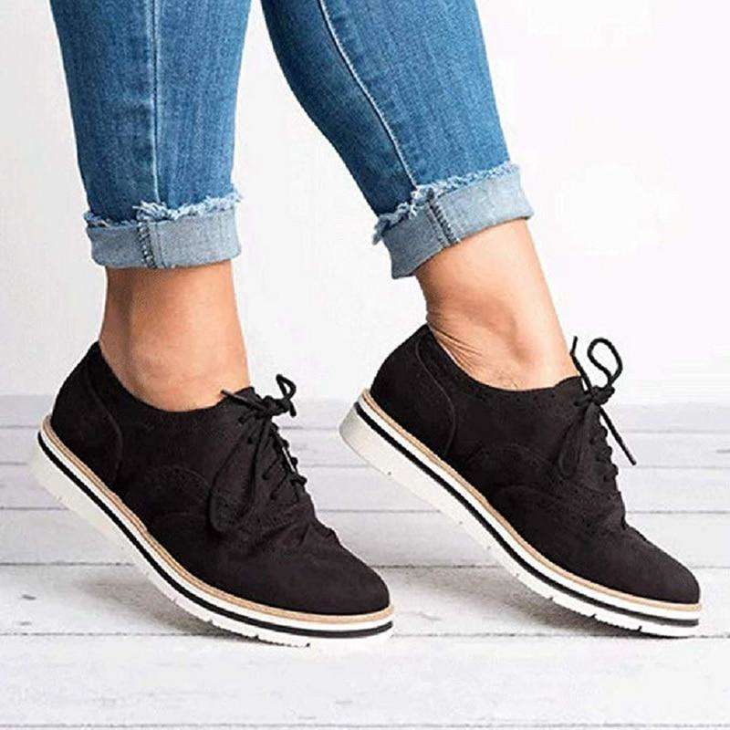 Donne Casual Lace up Oxfords Flats