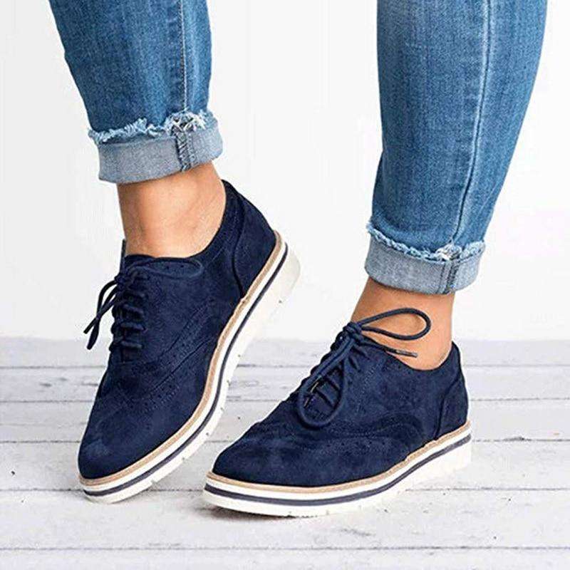 Donne Casual Lace up Oxfords Flats
