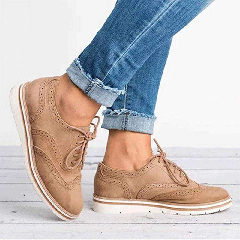 Donne Casual Lace up Oxfords Flats