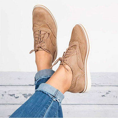 Donne Casual Lace up Oxfords Flats
