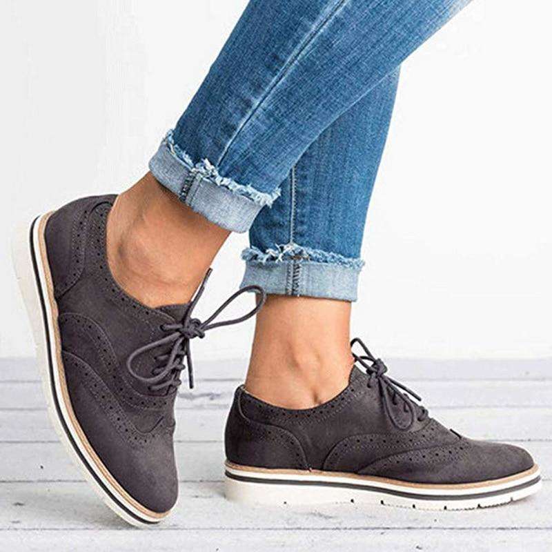 Donne Casual Lace up Oxfords Flats