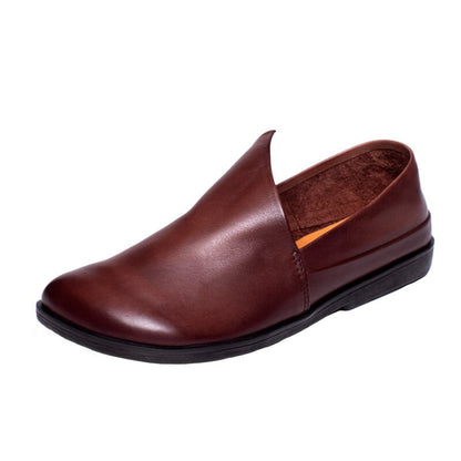 Scarpe casual in pelle di mucca di primo livello