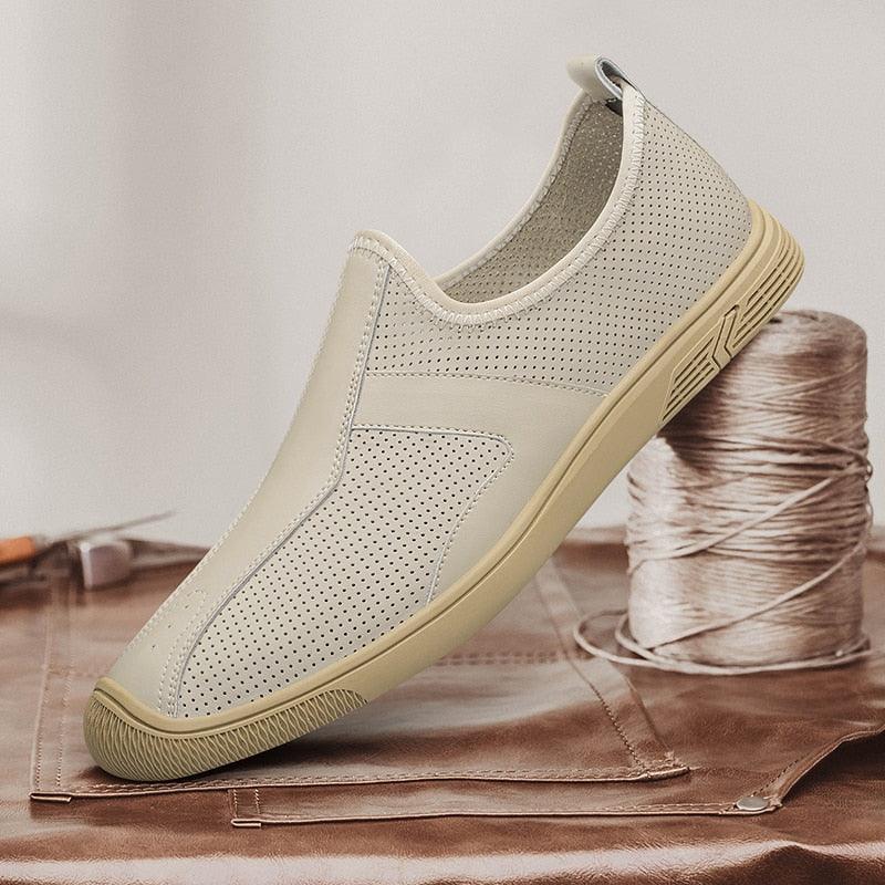 Scarpe casual maschili in vera pelle