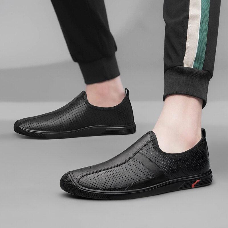 Scarpe casual maschili in vera pelle