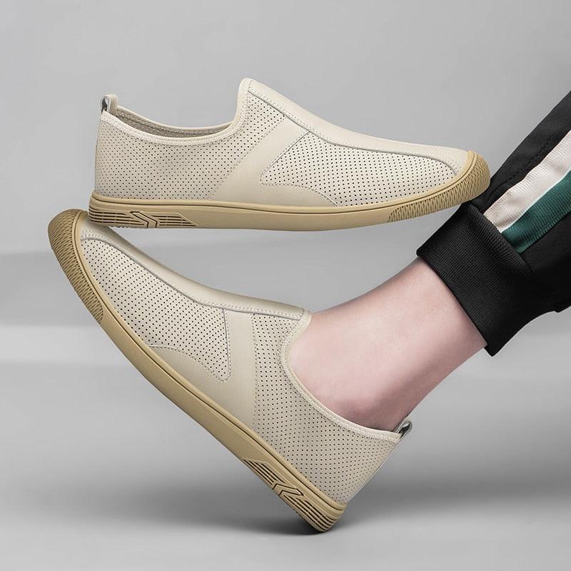 Scarpe casual maschili in vera pelle