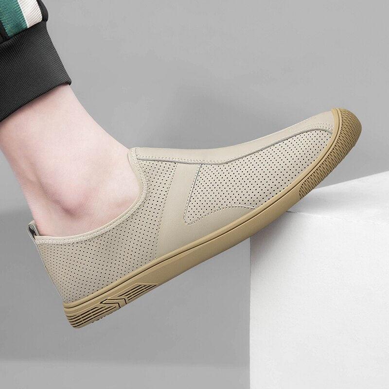 Scarpe casual maschili in vera pelle