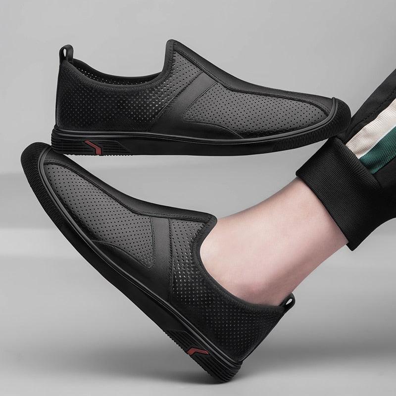 Scarpe casual maschili in vera pelle