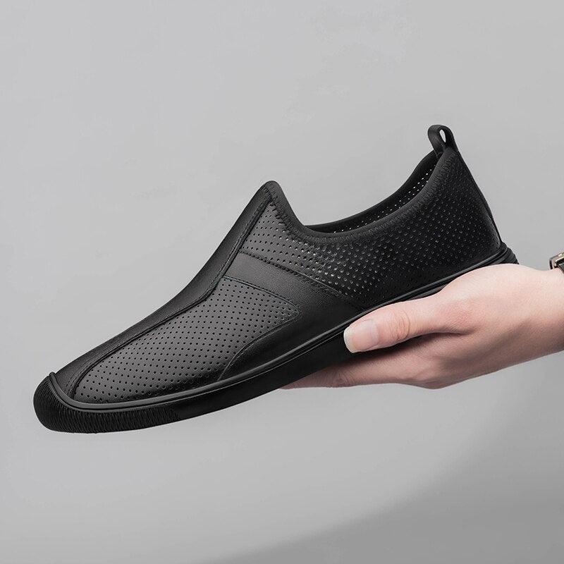 Scarpe casual maschili in vera pelle