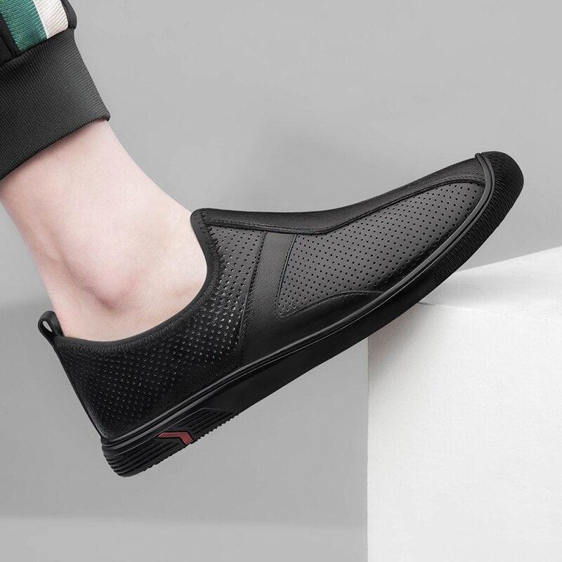 Scarpe casual maschili in vera pelle