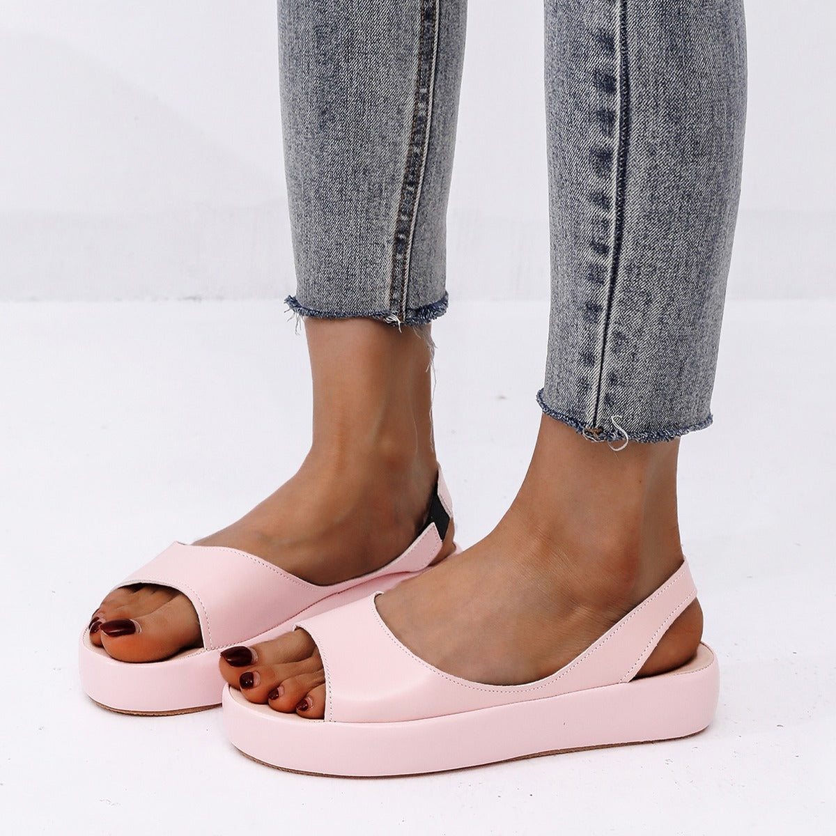 Sandali in vera pelle di mucca