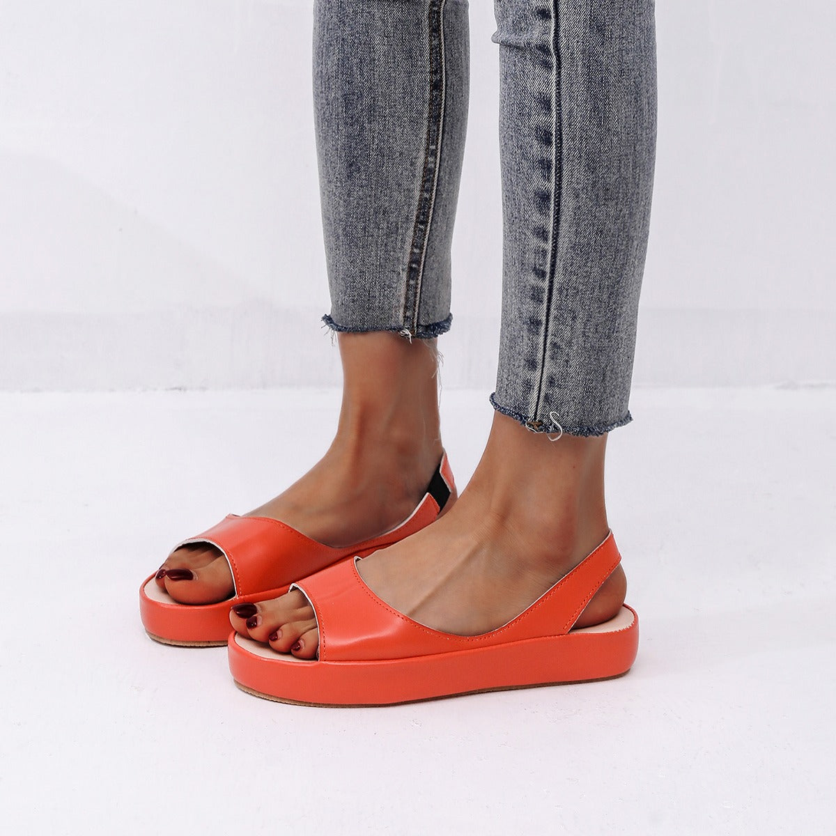 Sandali in vera pelle di mucca