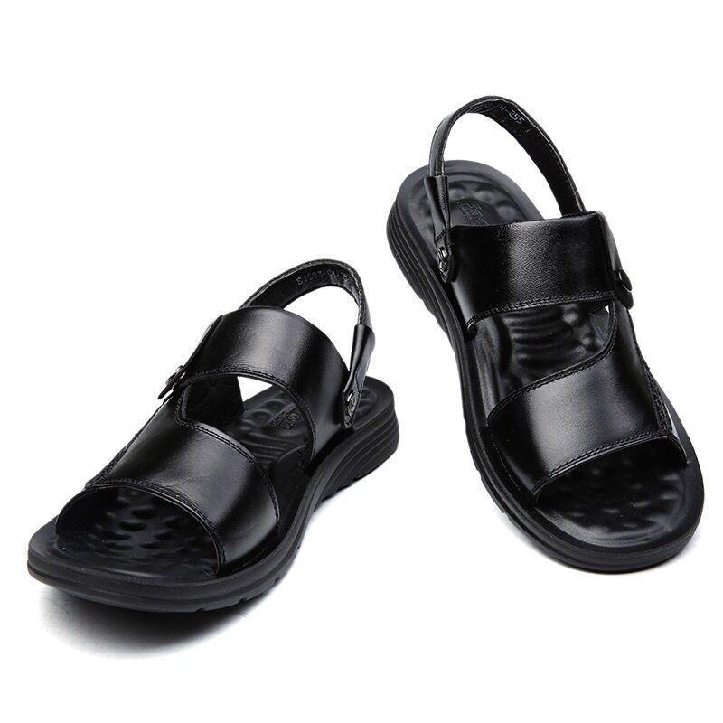 Uomo Pelle Casual Spiaggia Pantofola Sandali