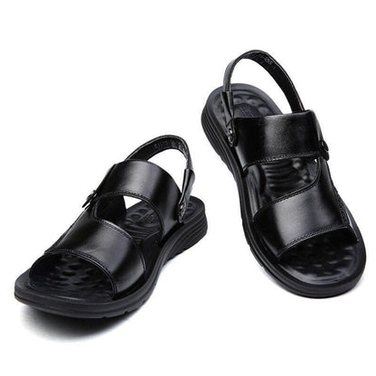 Uomo Pelle Casual Spiaggia Pantofola Sandali