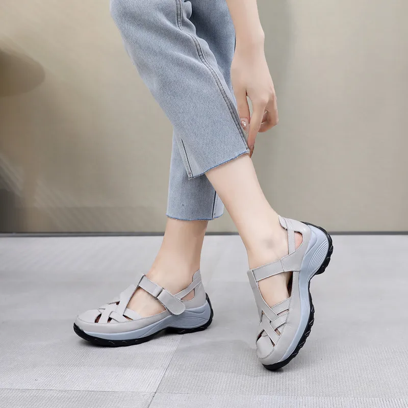 Scarpe comfort in pelle sintetica
