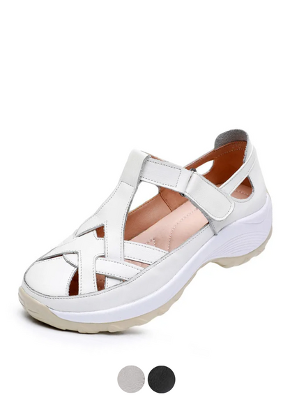 Scarpe comfort in pelle sintetica