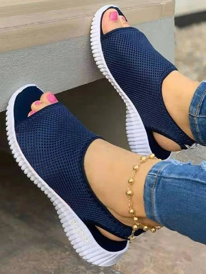 Scarpe comode Peep Toe Slip On Slingback