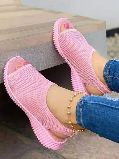 Scarpe comode Peep Toe Slip On Slingback