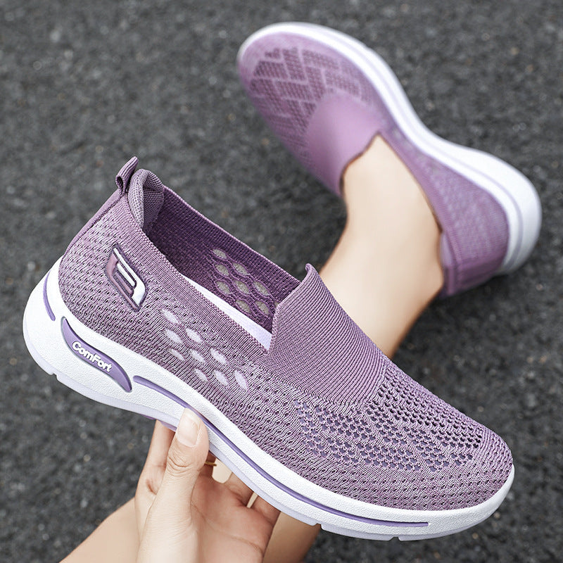 Donna Donna Slip On Memory Foam Trainers Scarpe Taglia