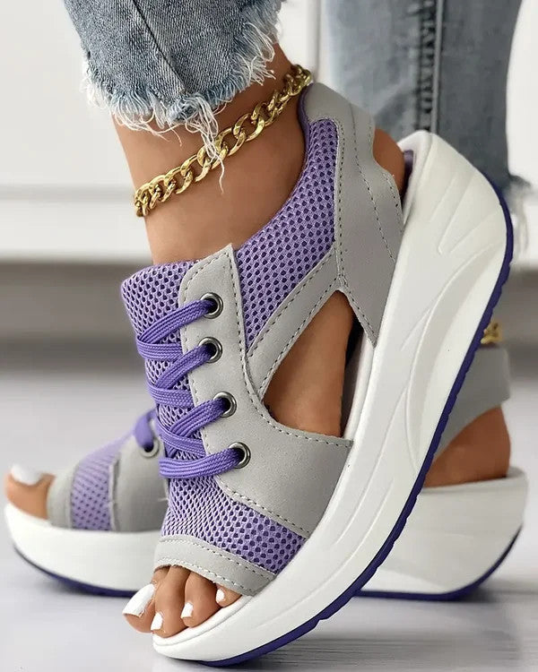 Sandali con platea Donna Zeppe confortevoli