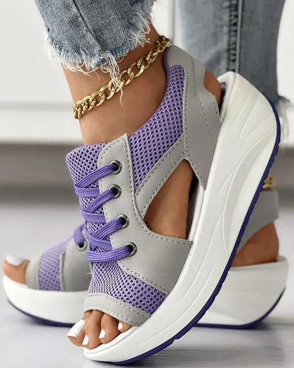 Sandali con platea Donna Zeppe confortevoli